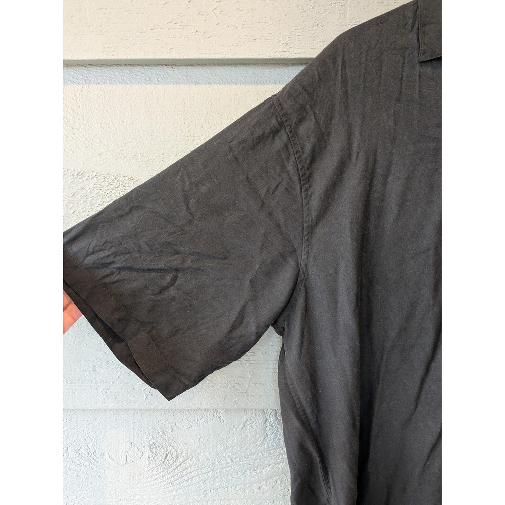 Harley-Davidson Shirt Mens XL Black Silk King Of The Road Motorcycle Embroidered - Picture 6 of 10